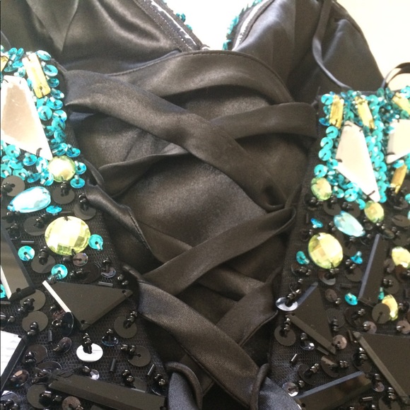 NWOT Dave and Johnny mini tulle prom dress - Picture 5 of 5